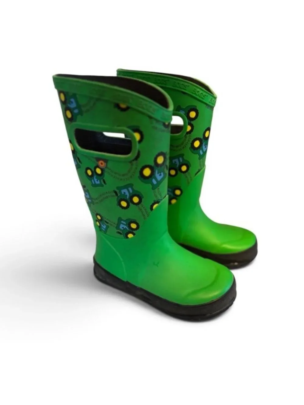 BOGS Children’s Waterproof Tractor Green Rubber Boots Size 11